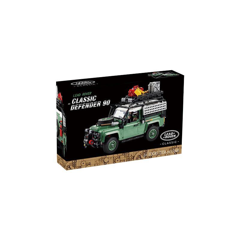 NOT  LAND ROVER DEFENDER 90 10317 C0688 0688 E0090 0090 87065 xếp lắp ráp ghép mô hình LAND ROVER CLASSIC DEFENDER 90 tỷ lệ 1:12.5 Icons 2336 khối