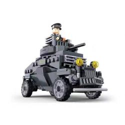 WOMA C0886 0886 non  XE BỌC THÉP HẠNG NHẸ SD.KFZ.222 bộ đồ chơi xếp lắp ráp ghép mô hình Military Army MILITARY LIGHT ARMORED VEHICLE Quân Sự Bộ Đội 220 khối