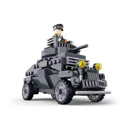 WOMA C0886 0886 non  XE BỌC THÉP HẠNG NHẸ SD.KFZ.222 bộ đồ chơi xếp lắp ráp ghép mô hình Military Army MILITARY LIGHT ARMORED VEHICLE Quân Sự Bộ Đội 220 khối