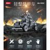 WOMA C0886 0886 non  XE BỌC THÉP HẠNG NHẸ SD.KFZ.222 bộ đồ chơi xếp lắp ráp ghép mô hình Military Army MILITARY LIGHT ARMORED VEHICLE Quân Sự Bộ Đội 220 khối