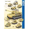 ZHEGAO QL2134 2134 non  8 TỔ HỢP XE TĂNG BÁNH XÍCH MINI bộ đồ chơi xếp lắp ráp ghép mô hình Military Army Quân Sự Bộ Đội 1176 khối