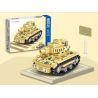 ZHEGAO QL2134 2134 non  8 TỔ HỢP XE TĂNG BÁNH XÍCH MINI bộ đồ chơi xếp lắp ráp ghép mô hình Military Army Quân Sự Bộ Đội 1176 khối