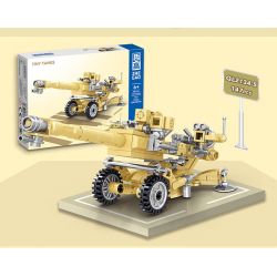 ZHEGAO QL2134 2134 non  8 TỔ HỢP XE TĂNG BÁNH XÍCH MINI bộ đồ chơi xếp lắp ráp ghép mô hình Military Army Quân Sự Bộ Đội 1176 khối