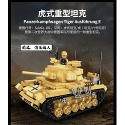 WOMA C0882 0882 non  XE TĂNG TIGER 9 TRONG 1 bộ đồ chơi xếp lắp ráp ghép mô hình Military Army TIGER TANK Quân Sự Bộ Đội 563 khối