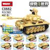 WOMA C0882 0882 non  XE TĂNG TIGER 9 TRONG 1 bộ đồ chơi xếp lắp ráp ghép mô hình Military Army TIGER TANK Quân Sự Bộ Đội 563 khối