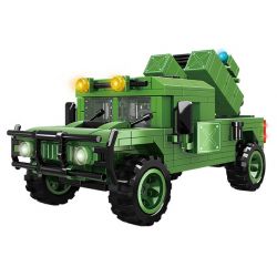 WOMA C0881 0881 non  XE BỌC THÉP HUMVEE bộ đồ chơi xếp lắp ráp ghép mô hình MILITARY 391 khối