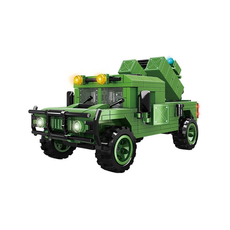 WOMA C0881 0881 non  XE BỌC THÉP HUMVEE bộ đồ chơi xếp lắp ráp ghép mô hình MILITARY 391 khối