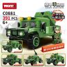 WOMA C0881 0881 non  XE BỌC THÉP HUMVEE bộ đồ chơi xếp lắp ráp ghép mô hình MILITARY 391 khối