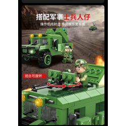 WOMA C0881 0881 non  XE BỌC THÉP HUMVEE bộ đồ chơi xếp lắp ráp ghép mô hình MILITARY 391 khối