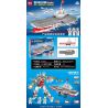MINGDI LEIBAO K0291 0291 non  TÀU SÂN BAY 003 bộ đồ chơi xếp lắp ráp ghép mô hình 003 AIRCRAFT CARRIER 457 khối
