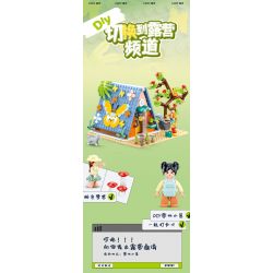 SLUBAN M38-B1088 B1088 1088 M38B1088 38-B1088 non  CABIN CẮM TRẠI TỰ LÀM bộ đồ chơi xếp lắp ráp ghép mô hình Girl Con Gái 341 khối