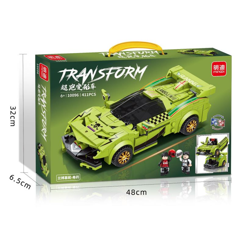 YIMU YM-77003 77003 YM77003 BRUCCO BLK-0100 0100 BLK0100 RC-100 MINGDI LEIBAO 10096 non  LAMBORGHINI ĐỘC bộ đồ chơi xếp lắp ráp ghép mô hình 411 khối