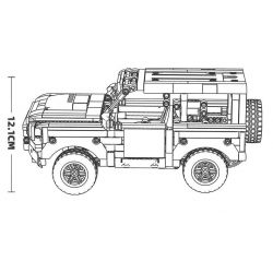 STAR MUSIC FF10022 10022 non  HẬU VỆ LAND ROVER bộ đồ chơi xếp lắp ráp ghép mô hình  Kỹ Thuật Công Nghệ Cao Mô Hình Phương Tiện 580 khối