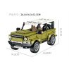 STAR MUSIC FF10022 10022 non  HẬU VỆ LAND ROVER bộ đồ chơi xếp lắp ráp ghép mô hình  Kỹ Thuật Công Nghệ Cao Mô Hình Phương Tiện 580 khối