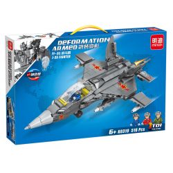 MINGDI LEIBAO K0319 0319 non  MÁY BAY CHIẾN ĐẤU J-35 bộ đồ chơi xếp lắp ráp ghép mô hình 516 khối