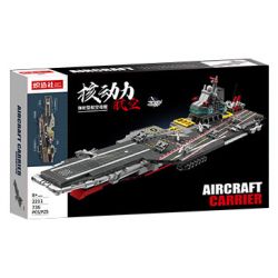 SOUZOSHA 2211 non  TÀU SÂN BAY bộ đồ chơi xếp lắp ráp ghép mô hình Military Army AIRCRAFT CARRIER Quân Sự Bộ Đội 736 khối