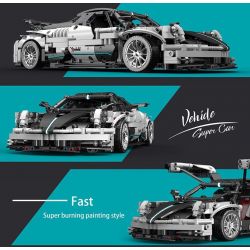 YUPIN P1401 1401 non  ZONDA GT tỷ lệ 1:14 bộ đồ chơi xếp lắp ráp ghép mô hình  PAGANI ZONDA Kỹ Thuật Công Nghệ Cao Mô Hình Phương Tiện 1689 khối