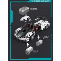 YUPIN P1401 1401 non  ZONDA GT tỷ lệ 1:14 bộ đồ chơi xếp lắp ráp ghép mô hình  PAGANI ZONDA Kỹ Thuật Công Nghệ Cao Mô Hình Phương Tiện 1689 khối