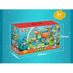 Enlighten 5216 Qman 5216 non  ĐƯỜNG ĐUA BẠCH TUỘC bộ đồ chơi xếp lắp ráp ghép mô hình Octonauts Thám Hiểm Đại Dương 99 khối