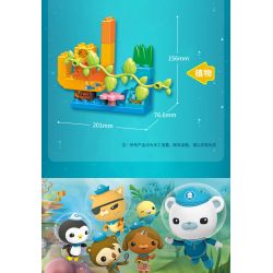 Enlighten 5215 Qman 5215 non  THUYỀN ĐÁNH CÁ ĐÈN LỒNG bộ đồ chơi xếp lắp ráp ghép mô hình Octonauts Thám Hiểm Đại Dương 32 khối
