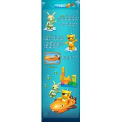 Enlighten 5214 Qman 5214 non  CÁ MẬP HỔ bộ đồ chơi xếp lắp ráp ghép mô hình Octonauts Thám Hiểm Đại Dương 19 khối