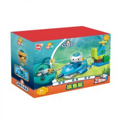 Enlighten 5213 Qman 5213 non  THUYỀN BUỒM bộ đồ chơi xếp lắp ráp ghép mô hình Octonauts Thám Hiểm Đại Dương 11 khối