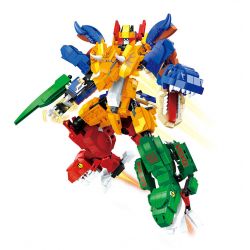 ZHEGAO GZ4004 4004 non  TYRANNOSAURUS REX 10 TỔ HỢP bộ đồ chơi xếp lắp ráp ghép mô hình 1158 khối