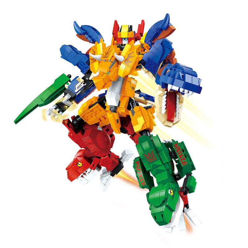 ZHEGAO GZ4004 4004 non  TYRANNOSAURUS REX 10 TỔ HỢP bộ đồ chơi xếp lắp ráp ghép mô hình 1158 khối