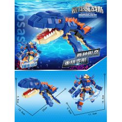 ZHEGAO GZ4004 4004 non  TYRANNOSAURUS REX 10 TỔ HỢP bộ đồ chơi xếp lắp ráp ghép mô hình 1158 khối