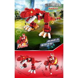 ZHEGAO GZ4004 4004 non  TYRANNOSAURUS REX 10 TỔ HỢP bộ đồ chơi xếp lắp ráp ghép mô hình 1158 khối