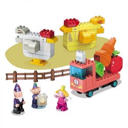 Enlighten 5204 Qman 5204 non  TRANG TRẠI YÊU TINH bộ đồ chơi xếp lắp ráp ghép mô hình BEN AND HOLLY'S LITTLE KINGDOM 78 khối