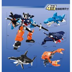 ZHEGAO GZ4006 4006 non  DEEP SEA GIANT SPIRIT EMPEROR 4 KẾT HỢP bộ đồ chơi xếp lắp ráp ghép mô hình DEEPSEAGIANT SPIRIT EMPEROR 1201 khối