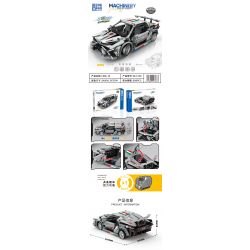 ZHEGAO QL1236 1236 non  XE ĐUA LMG-16 LÙI bộ đồ chơi xếp lắp ráp ghép mô hình Speed Champions Racing Cars Đua Xe Công Thức 589 khối