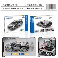 ZHEGAO QL1236 1236 non  XE ĐUA LMG-16 LÙI bộ đồ chơi xếp lắp ráp ghép mô hình Speed Champions Racing Cars Đua Xe Công Thức 589 khối