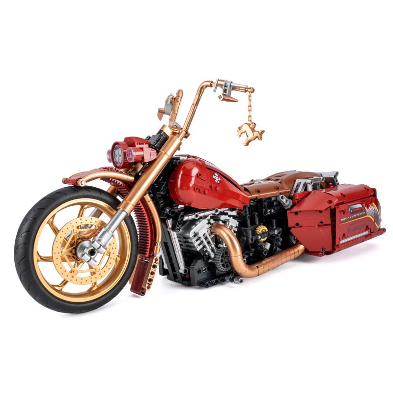 K BOX 10514 non  XE MÁY HARLEY CỔ ĐIỂN tỷ lệ 1:5 bộ đồ chơi xếp lắp ráp ghép mô hình Motorcycle Motorbike HRILAY KING Xe Hai Bánh 2111 khối