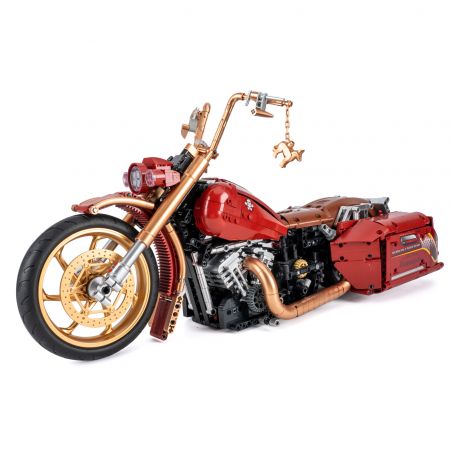 K BOX 10514 non  XE MÁY HARLEY CỔ ĐIỂN tỷ lệ 1:5 bộ đồ chơi xếp lắp ráp ghép mô hình Motorcycle Motorbike HRILAY KING Xe Hai Bánh 2111 khối
