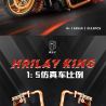 K BOX 10514 non  XE MÁY HARLEY CỔ ĐIỂN tỷ lệ 1:5 bộ đồ chơi xếp lắp ráp ghép mô hình Motorcycle Motorbike HRILAY KING Xe Hai Bánh 2111 khối
