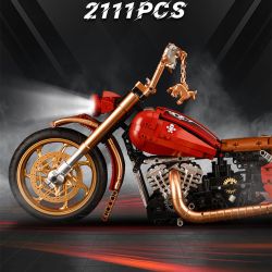 K BOX 10514 non  XE MÁY HARLEY CỔ ĐIỂN tỷ lệ 1:5 bộ đồ chơi xếp lắp ráp ghép mô hình Motorcycle Motorbike HRILAY KING Xe Hai Bánh 2111 khối