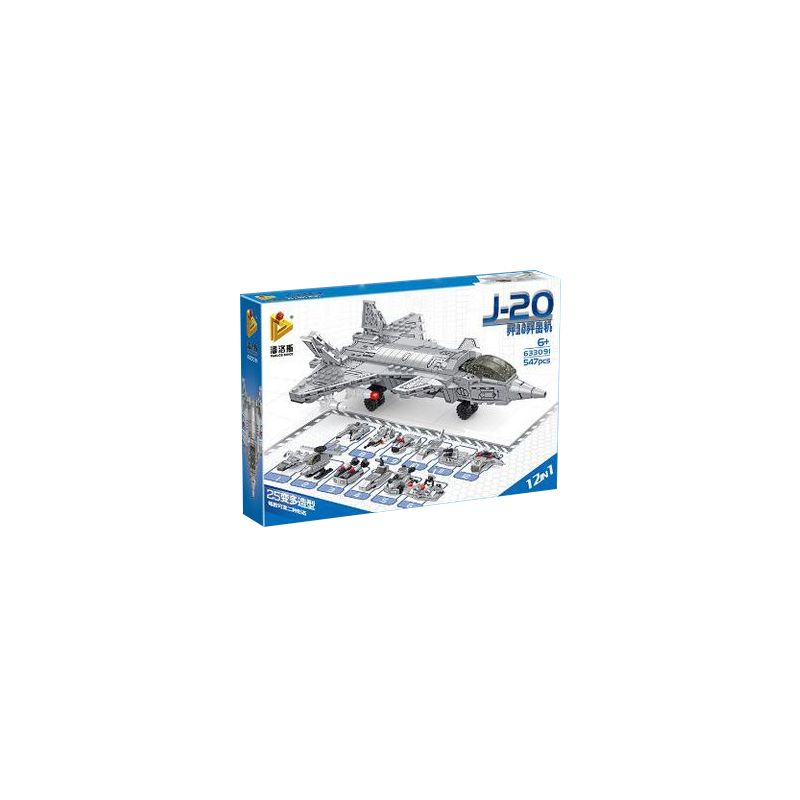 PanlosBrick 633091 Panlos Brick 633091 non  MÁY BAY CHIẾN ĐẤU J-20 bộ đồ chơi xếp lắp ráp ghép mô hình Military Army J-20 FIGHTER AIRCRAFT Quân Sự Bộ Đội