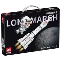 FAIR 9068 non  PHƯƠNG TIỆN PHÓNG HÀNH QUÂN DÀI bộ đồ chơi xếp lắp ráp ghép mô hình LONG MARCH 442 khối
