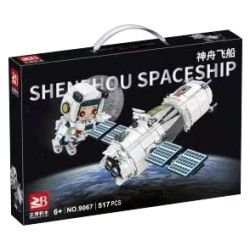 FAIR 9067 non  TÀU VŨ TRỤ THẦN CHÂU bộ đồ chơi xếp lắp ráp ghép mô hình Space SHENZHOU SPACESHIP Thám Hiểm Không Gian 517 khối