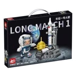 FAIR 9066 non  TÊN LỬA TRƯỜNG CHINH 1 bộ đồ chơi xếp lắp ráp ghép mô hình LONG MARCH 1 485 khối