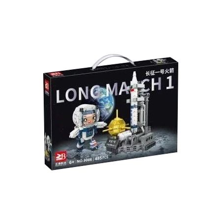 FAIR 9066 non  TÊN LỬA TRƯỜNG CHINH 1 bộ đồ chơi xếp lắp ráp ghép mô hình LONG MARCH 1 485 khối