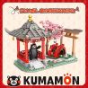INBRIXX 880011 non  CÔNG VIÊN HOA ANH ĐÀO KUMAMON bộ đồ chơi xếp lắp ráp ghép mô hình Creator Sáng Tạo 512 khối