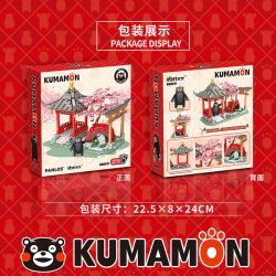 INBRIXX 880011 non  CÔNG VIÊN HOA ANH ĐÀO KUMAMON bộ đồ chơi xếp lắp ráp ghép mô hình Creator Sáng Tạo 512 khối