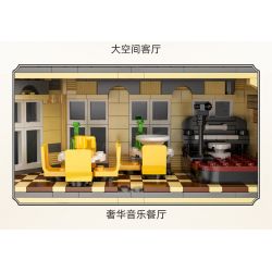 CADA DOUBLEE C66009 66009 non  NHÀ HÀNG PARIS bộ đồ chơi xếp lắp ráp ghép mô hình Mini Modular PARIS RESTAURANT Đường Phố Thu Nhỏ 3230 khối