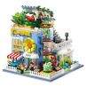 ZHEGAO DZ6120 6120 non  CỬA HÀNG HOA MỌNG NƯỚC bộ đồ chơi xếp lắp ráp ghép mô hình Flowers SUCCULENTS STORE 2091 khối