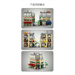 CADA DOUBLEE C66009 66009 non  NHÀ HÀNG PARIS bộ đồ chơi xếp lắp ráp ghép mô hình Mini Modular PARIS RESTAURANT Đường Phố Thu Nhỏ 3230 khối