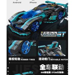 JIESTAR 92019 non  XE THỂ THAO VISION GT bộ đồ chơi xếp lắp ráp ghép mô hình  Kỹ Thuật Công Nghệ Cao Mô Hình Phương Tiện 648 khối