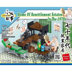 ROYAL TOYS RT52 non  TÁI ĐỊNH CƯ TẠI NHÀ VÀO NHỮNG NĂM 1970 bộ đồ chơi xếp lắp ráp ghép mô hình City CITYSTORY HOME OF RESETTLEMENT ESTATES IN THE 1970S Thành Phố 108 khối